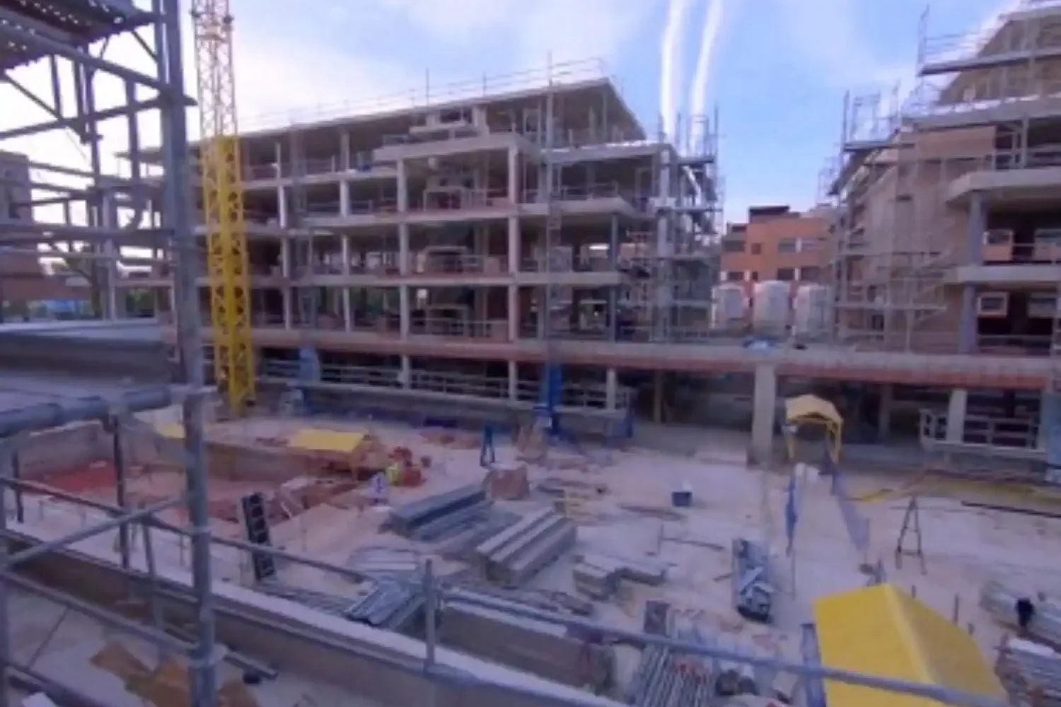 Grabación de obras con drones en Madrid