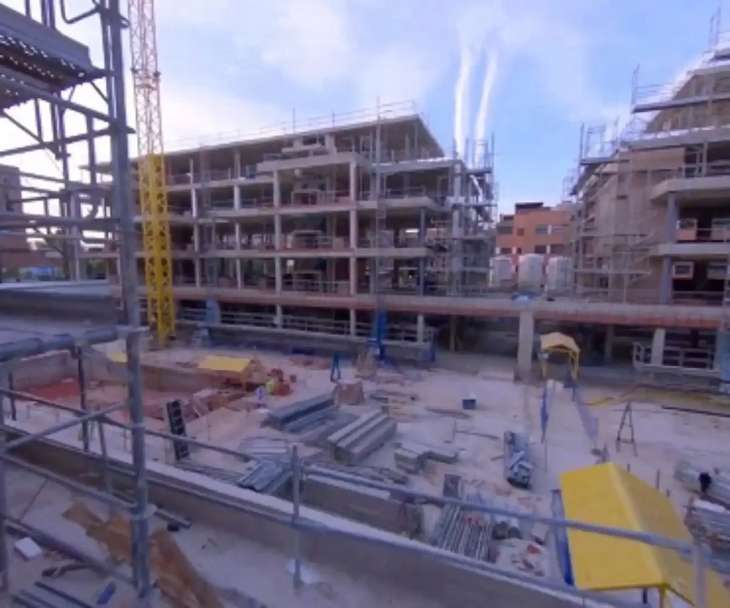 Grabación de obras con drones en Madrid