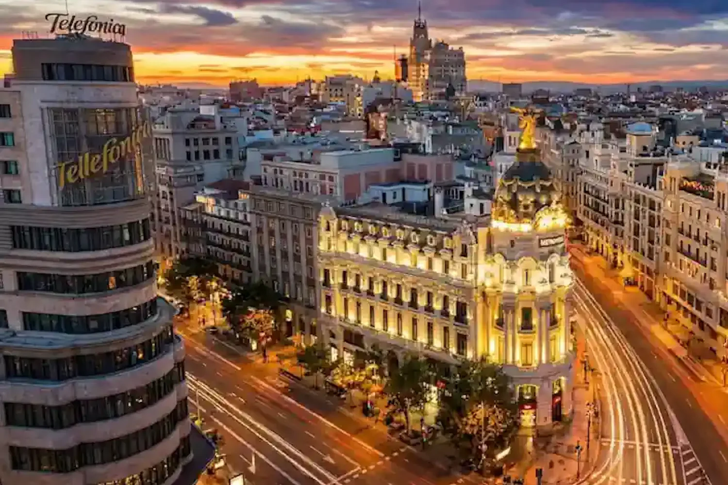 Madrid a vista de drone IA