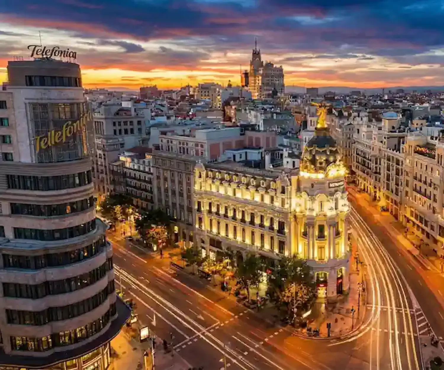 Madrid a vista de drone IA