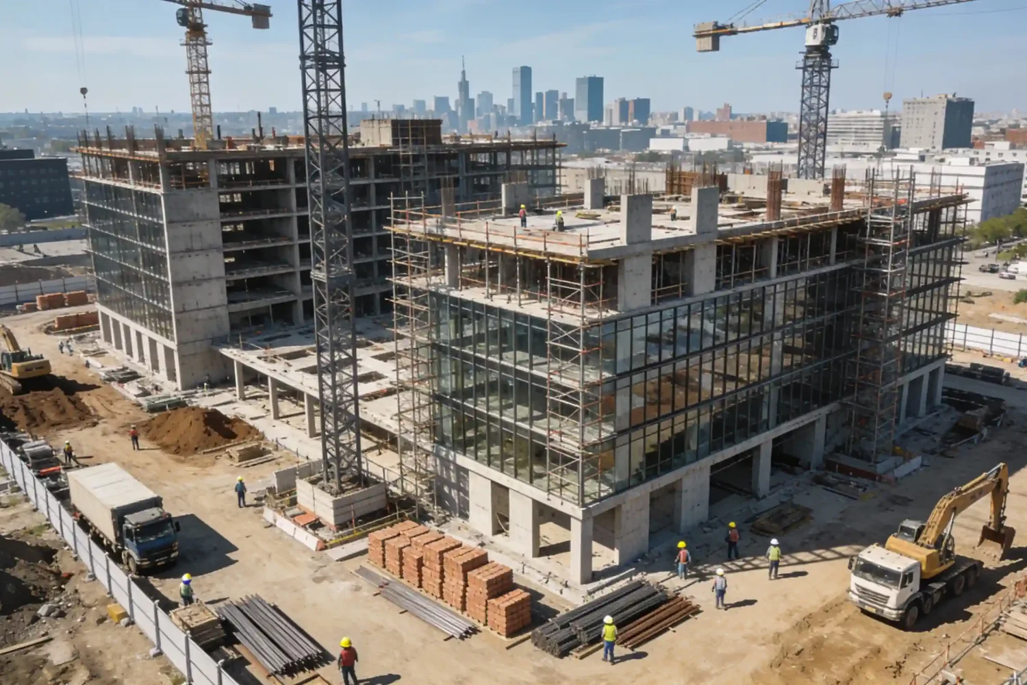 Progreso de obra grabado con dron