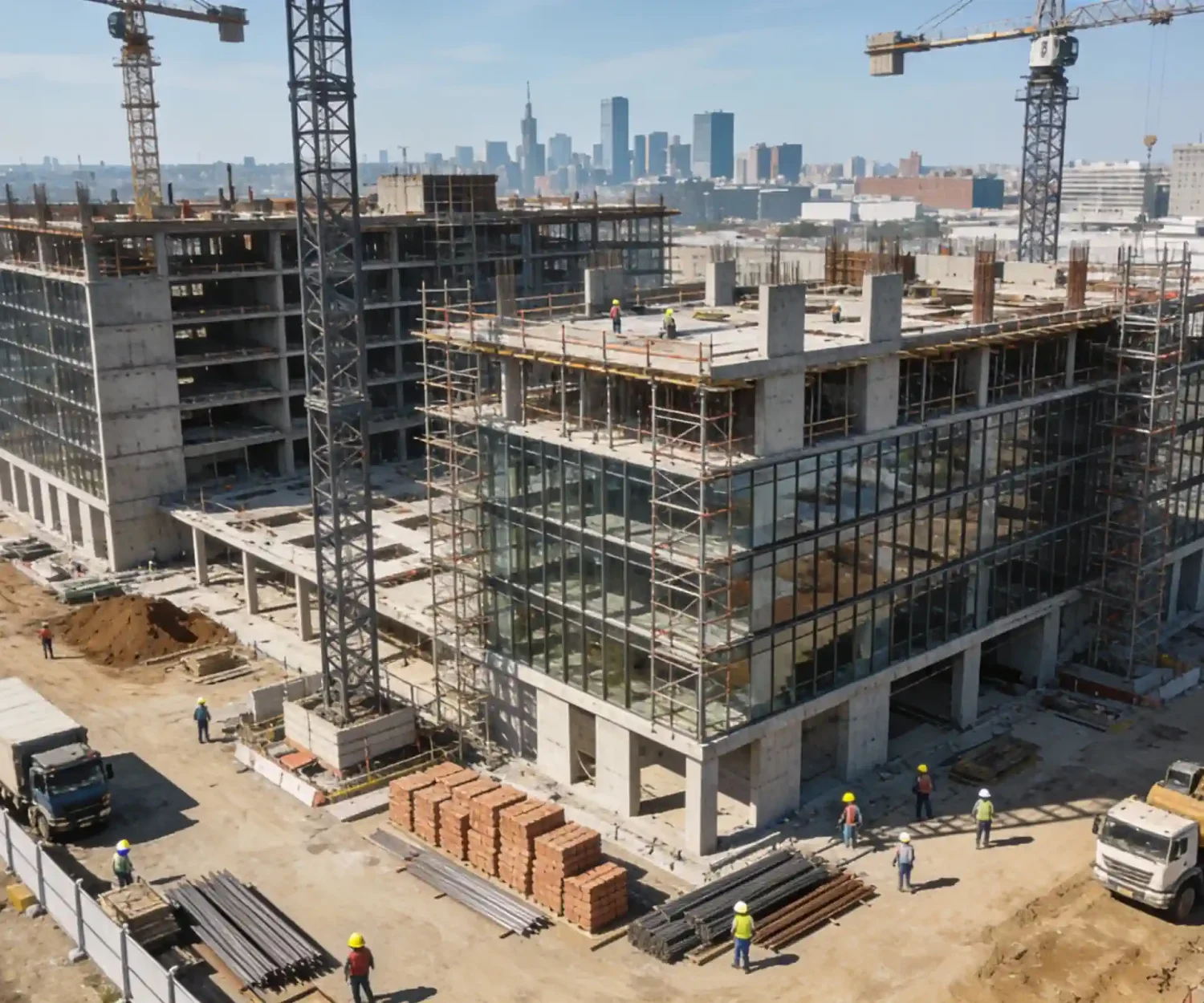 Progreso de obra grabado con dron
